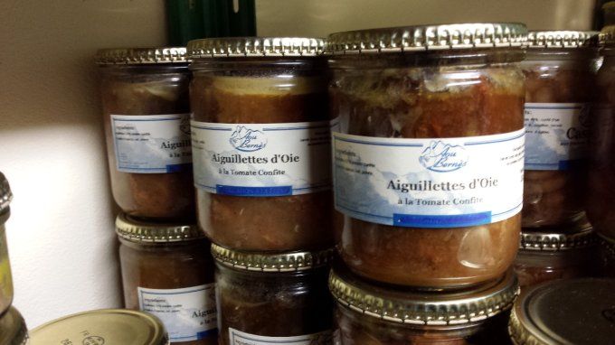 Aiguillettes d'oie aux tomates confites