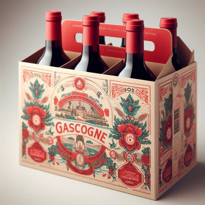 Carton de 6 bouteilles (40 €) Rouge Tannat ou Rouge collection Ou blanc doux