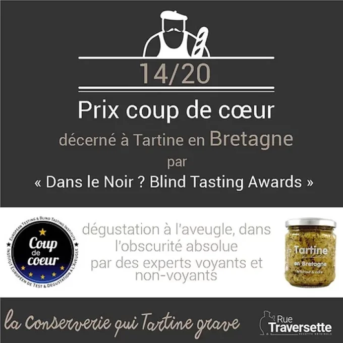 Tour de France - Tartine en Bretagne Artichaut cidre.