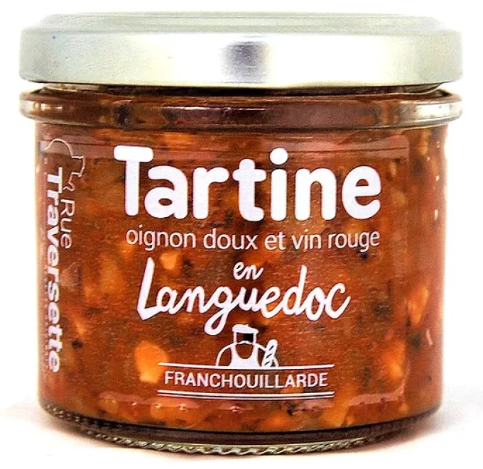 Tour de France - Tartine en Languedoc Oignons doux vin rouge.