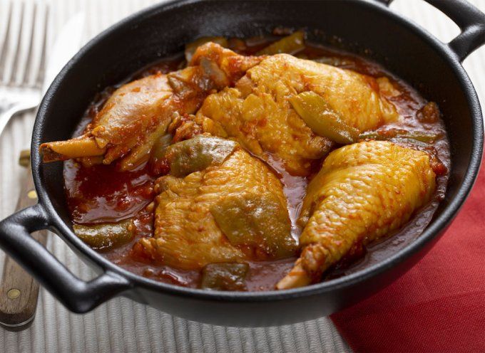 Poulet à la Basquaise 